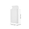Generic Cassette Storage Boxes, 5-Pack, Transparent Plastic Cases, Dustproof, Stackable Design, 30-Micron Material view 2