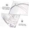BESPORTBLE Transparent Glass Ice Bucket with Handle and Tongs, Stylish Design for Restaurants and Home view 4