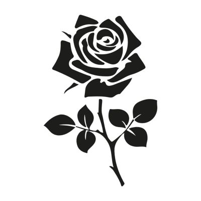 Decorative Toilet Lid Sticker with Floral Pattern