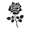 Decorative Toilet Lid Sticker with Floral Pattern view 3