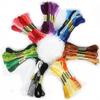ININOSNP Cotton Yarn and Embroidery Thread Set, Cross-Stitch, Knitting and Sewing Accessories (Purple Series, 8 Pieces) view 3