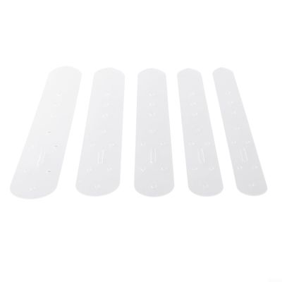 5-Piece Transparent Plastic Leather Belt Buckle Tool Set