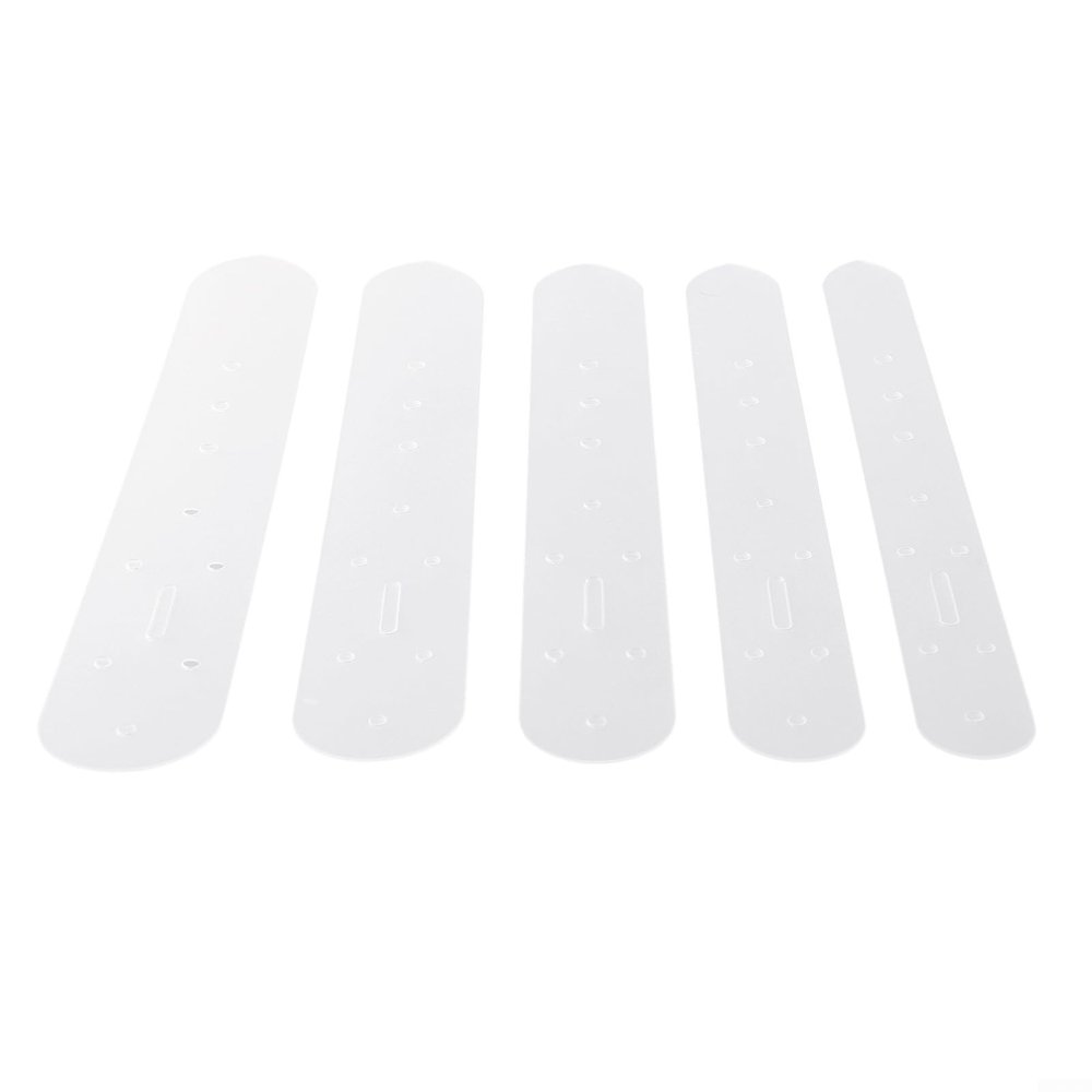 5-Piece Transparent Plastic Leather Belt Buckle Tool Set