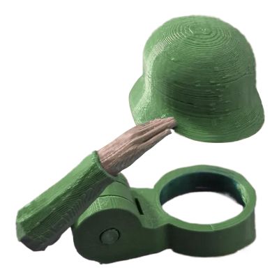 Soldier Salutes Beer Bottle Caps