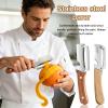 Stainless Steel Vegetable Peelers with Bottle Opener, 2-in-1 Julienne Cutter & Peeler for Fruits & Vegetables (2-Pack) (A) view 2