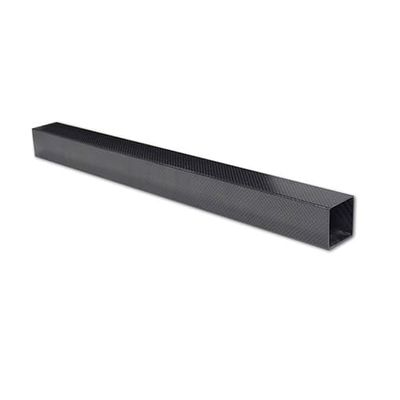 1000 mm Matte 3K Carbon Fiber Square Tube for Etching Machines and Mechanical Devices (24 x 24 x 22 mm Twill)