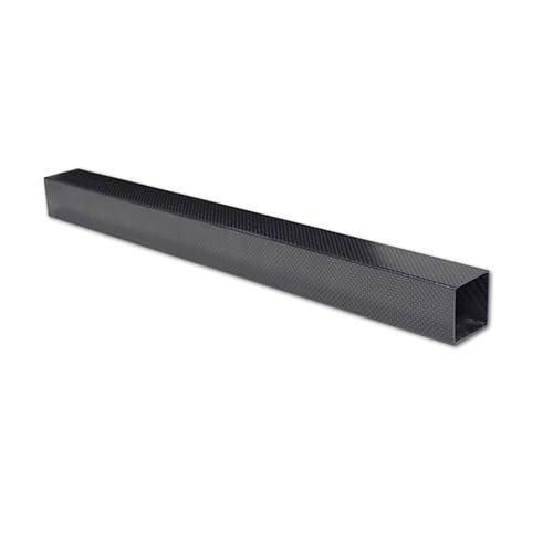 1000 mm Matte 3K Carbon Fiber Square Tube for Etching Machines and Mechanical Devices (24 x 24 x 22 mm Twill)