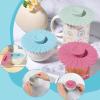 Silicone Cup Covers | 3-Pack Sunflower Tea Cup Lids view 2