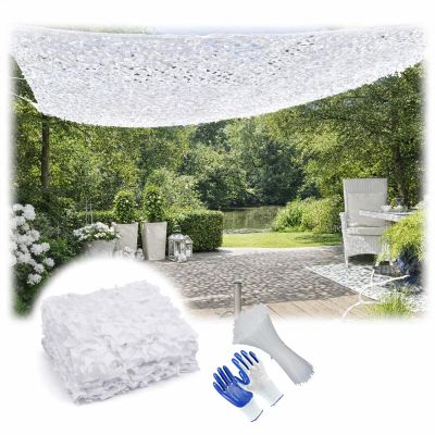 White Camouflage Net for Outdoor Use, 3.5 x 6 m