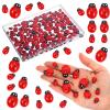 HJZHII 100 Pcs Mini Ladybug Wood view 1