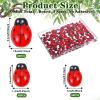 HJZHII 100 Pcs Mini Ladybug Wood view 2