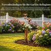 KOBONA Three Calla Lily Garden Stake, 2026 Flame-Finished Copper Sculpture with Bells, Handmade 61 cm Tall Flower Stake in Rustic Copper Look view 4