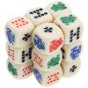 HOMOCONO 15-Piece Acrylic Dice Set with Rounded Corners, Smooth and Portable, for Poker Dice Games and Parties view 1