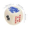 HOMOCONO 15-Piece Acrylic Dice Set with Rounded Corners, Smooth and Portable, for Poker Dice Games and Parties view 2