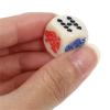 HOMOCONO 15-Piece Acrylic Dice Set with Rounded Corners, Smooth and Portable, for Poker Dice Games and Parties view 3