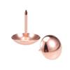 OIFAODAO Upholstery Nails, Pushpins for Furniture, 15 Pieces, 19 mm x 23 mm, Antique Round Rose Gold Tone view 1