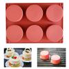6 Grid Round Silicone Baking Mold view 4