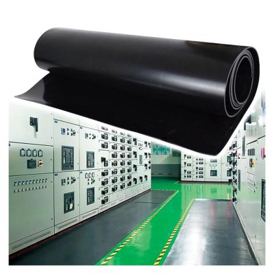 Insulating Rubber Floor Mat for Workshops, Non-Conductive, Waterproof, Heat-, Oil- and Chemical-Resistant