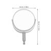 BAZEITFLOW 360-Degree Rotating Microscope Reflector, Double-Sided Plano-Concave Iron Mirror view 2