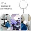 BAZEITFLOW 360-Degree Rotating Microscope Reflector, Double-Sided Plano-Concave Iron Mirror view 3