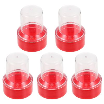 TEHAUX Red Plastic Stamp Storage Box with Seal Closure