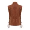 Winying Boys' Renaissance Pirate Vest, Dark Brown, 122–128 view 4