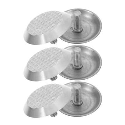 SOESFOUFU 6-Piece Tactile Paving Studs, 304 Stainless Steel, Raised Surface
