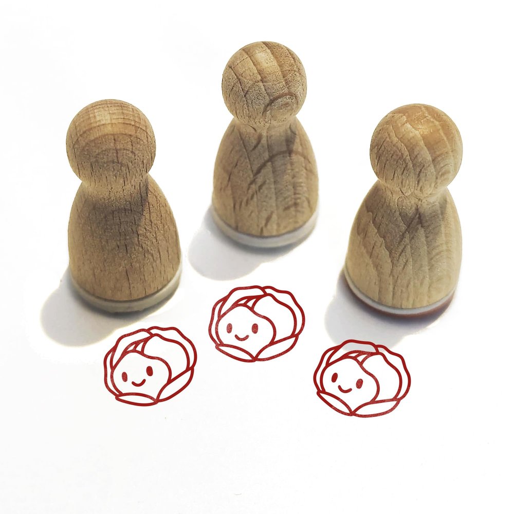 Stemplino Mini Stamp: Smiley Kohl 12 mm