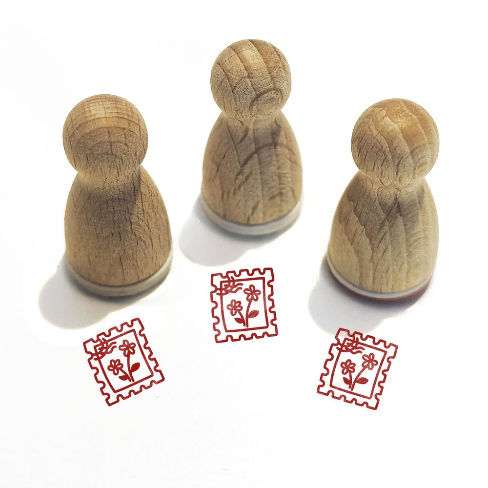 Stemplino Mini Stamp: Postage Stamp 12 mm