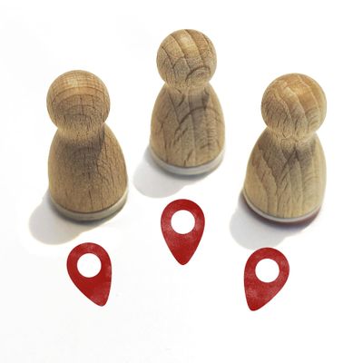 Stemplino Mini Stamp: Location Marker 12 mm