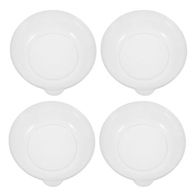 POPETPOP Transparent Plastic Weighing Bowls, 4-Piece Set
