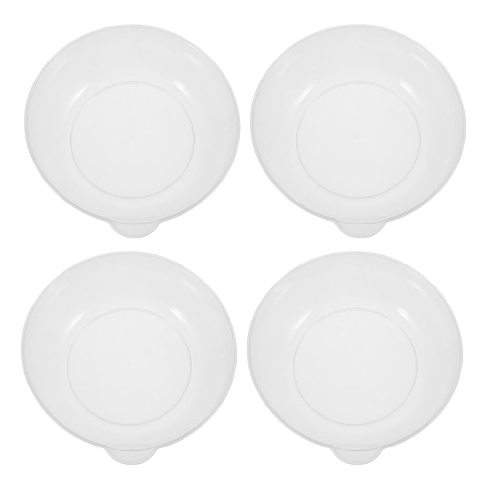 POPETPOP Transparent Plastic Weighing Bowls, 4-Piece Set