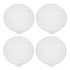POPETPOP Transparent Plastic Weighing Bowls, 4-Piece Set view 1