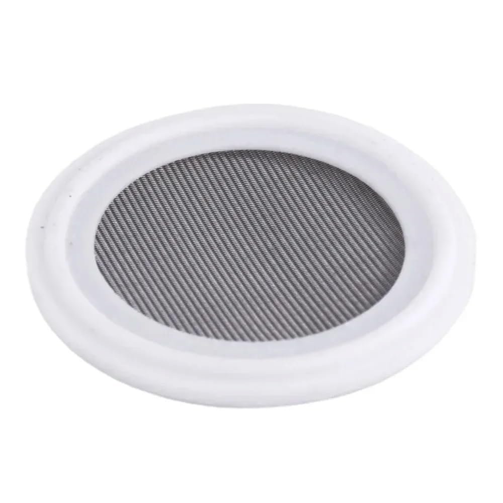 304 Stainless Steel Tri-Clamp Gasket with 150-Micron Mesh Filter Screen, Versatile Brewing Accessory (20 Mesh, 50.5 mm OD, 1.5-Inch TC)