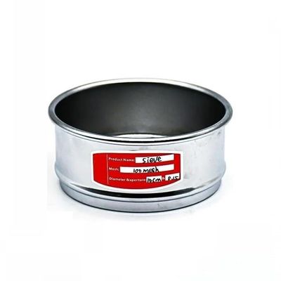 10 cm Lab Test Sieve, 304 Stainless Steel Mesh, 100 Mesh (0.15 mm), Chrome Frame, 1 Pc