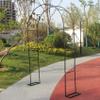 Metal Garden Arch, Wedding Arch, 120/140/180/240/300/350 cm, Climbing Plant Support, Black, W 1.4 m view 2