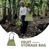 Happyyami Adjustable Green Fruit-Picking Apron with Large Opening view 3