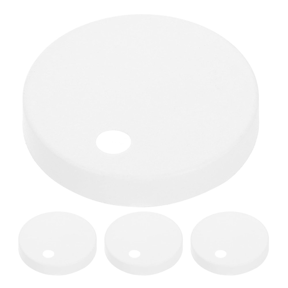 STOBAZA Toilet Bolt Caps, White, 4-Piece Set, Plastic, Easy to Install
