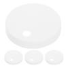 STOBAZA Toilet Bolt Caps, White, 4-Piece Set, Plastic, Easy to Install view 1