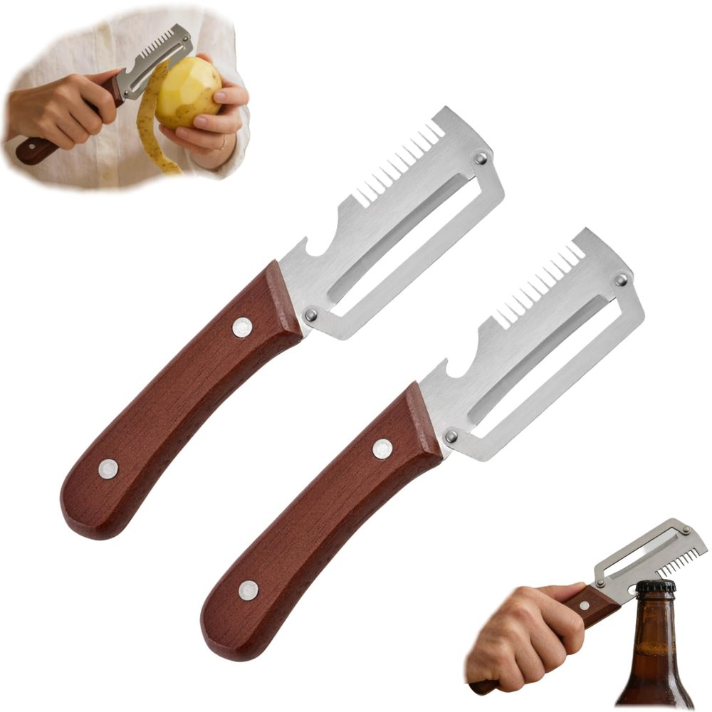 3-in-1 Multifunctional Stainless Steel Peeler