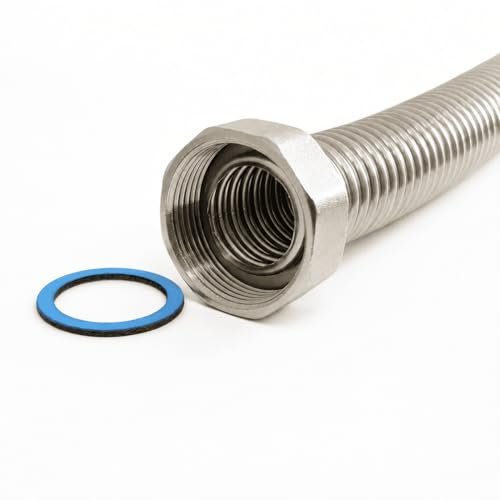 1-Inch Stainless Steel Corrugated Pipe, Flexible DN20 Hose, 1500 mm