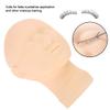 Baxnore Professional Silicone Makeup Mannequin Head, Realistic Skin-Texture Training Model for Cosmetology Students and False Eyelash Practice view 3