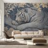 White Tiger Asian Oriental Animal Wallpaper, Non-Woven Photo Mural, 350 x 245 cm view 2