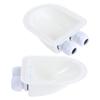 Housoutil Weatherproof White ABS Solar Cable Entry with Double Opening, Splashproof Design, 2-Pack view 1