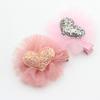Wsymxuo 20 Pcs Heart-Shaped Felt Appliqués with Glitter Sequins view 2