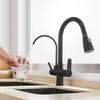 SaryEdge Pull-Down Kitchen Faucet, Matte Black, with Water Filter view 1