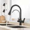 SaryEdge Pull-Down Kitchen Faucet, Matte Black, with Water Filter view 2