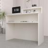 Reception Desk with Counter, Drawers, Cable Management, and LED Lighting view 4