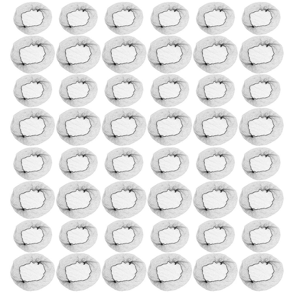 CLISPEED 100-Pack Black Nylon Hair Bun Nets, Elastic and Invisible