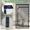 akgao Reinforced Cat Screen Door, Insect Screen, 125 x 210 cm, White view 2